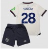 West Ham United Tomas Soucek #28 Borta Kläder Barn 2025-26 Kortärmad (+ Korta byxor)